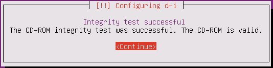 ubuntu media integrity success