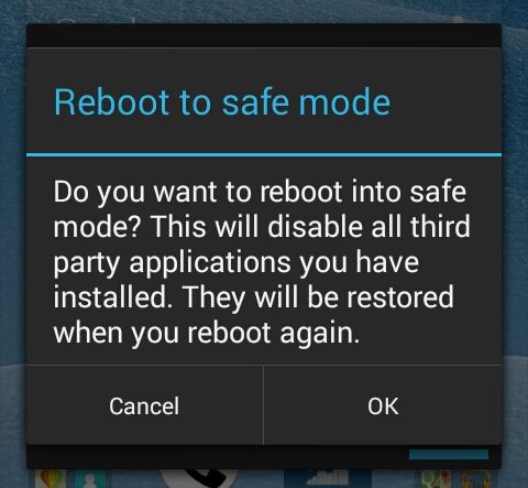 booting android into safe mode