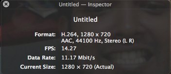 QuickTime video recording